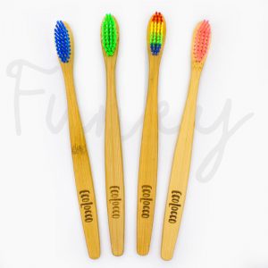 Bambusové zubné kefky 4ks | Funky Set