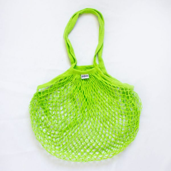 Nákupná EKO bavlnená sieťová taška "sieťovka" – zelená